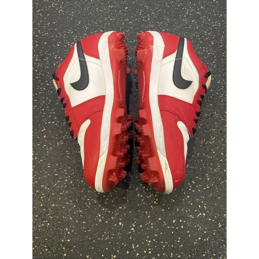 Sz 9.5 Nike Air Jordan 1 Retro MCS Low Chicago Baseball Cleats CJ8524-611